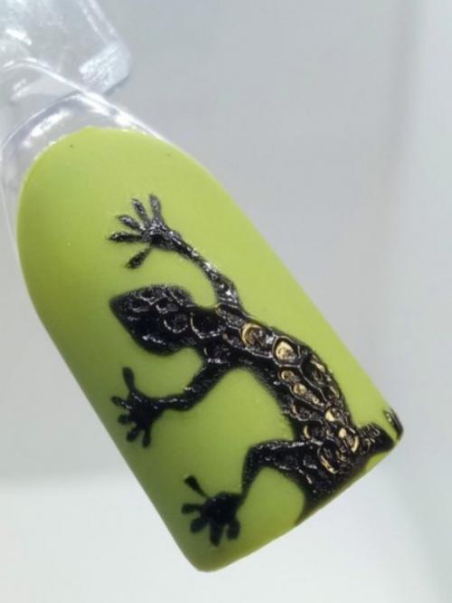 Маникюр с пеной номер 2 - текстурный рисунок. 05 Маникюр с пеной номер 2 - текстурный рисунок. 05