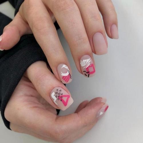 Подборка идей на короткие ногти. 04