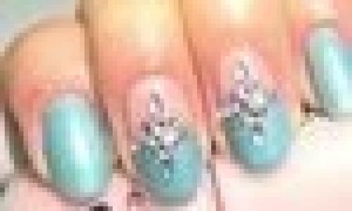 Маникюр со звездами из стразов (пошаговый урок). 07