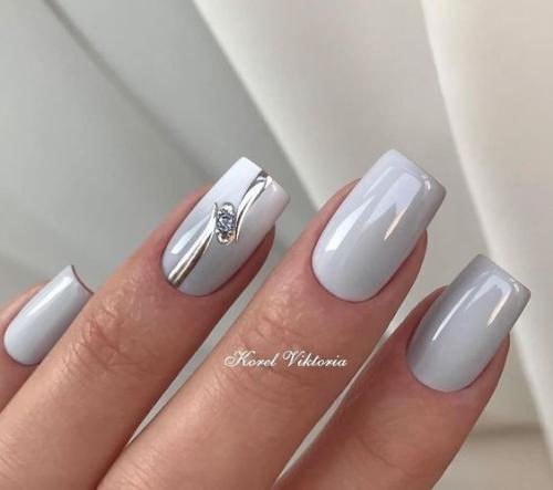 Маникюр с мини - рисунком. 02