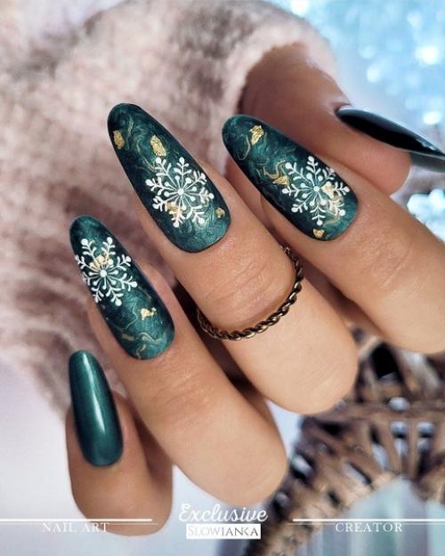 Маникюр на январь, 2024 год. 08