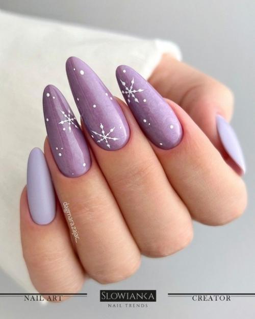 Маникюр на январь, 2024 год. 07