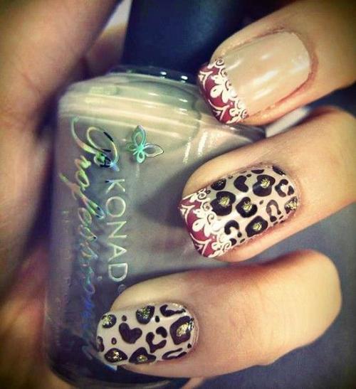 Самый модный анималистический стемпинг на ногтях 2017. 01