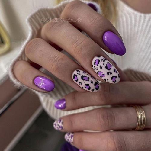 Маникюр в фиолетовых оттенках. 05