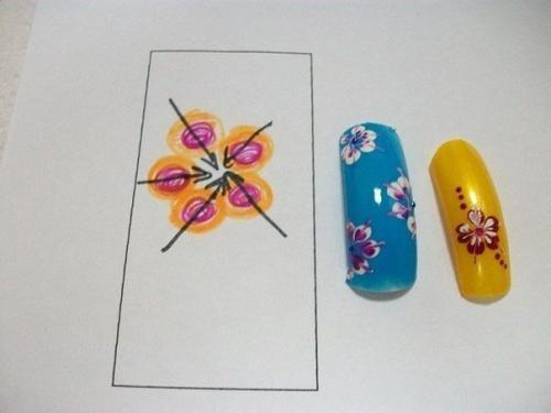 Дизайн ногтей по мокрому лаку. 03