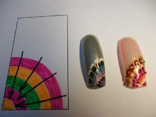 Дизайн ногтей по мокрому лаку. 02