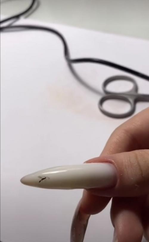 Коррекция ногтей, которым два месяца. 04