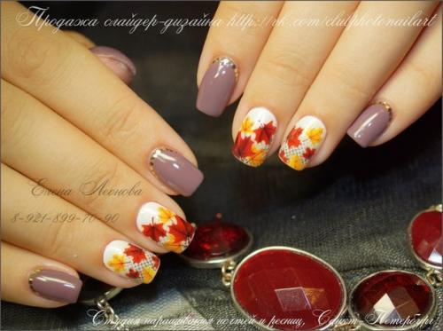 Дизайны на короткие ногти. 01