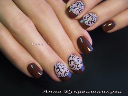 Дизайны на короткие ногти. 03