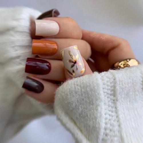 Идеи осеннего маникюра. 01