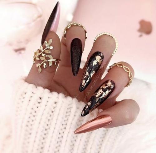 Подборка идей модного маникюра на длинные ногти. 05