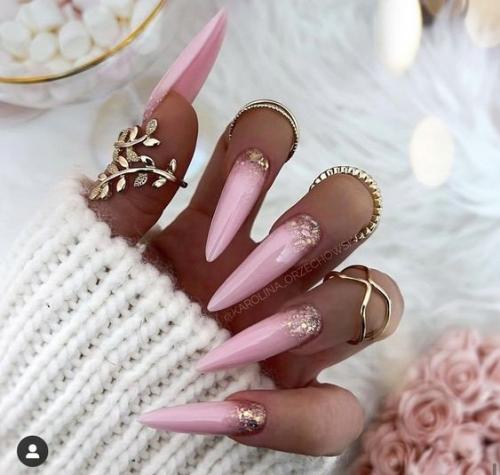 Подборка идей модного маникюра на длинные ногти. 03