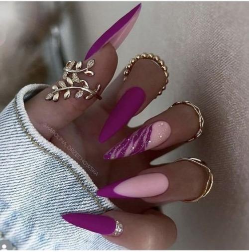 Подборка идей модного маникюра на длинные ногти. 02