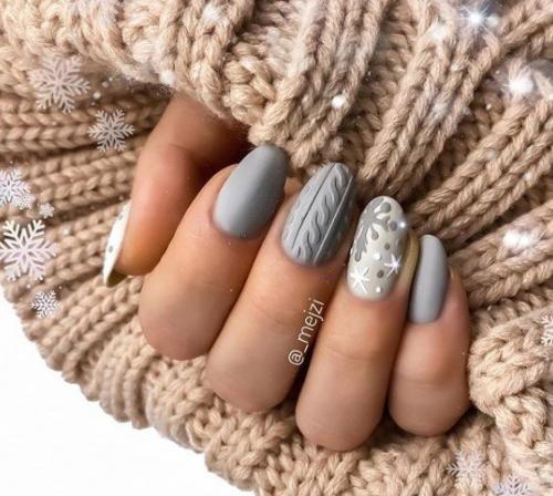 Какой дизайн зимнего маникюра лучший? 02
