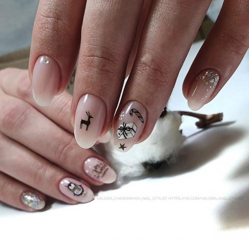 Новогодняя подборка. Самообученная (пингвин и мышь рисунок). 07