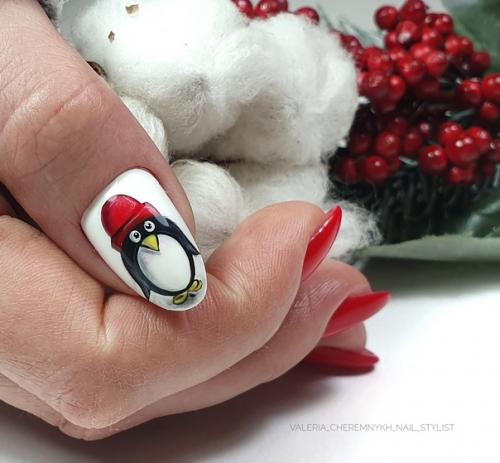 Новогодняя подборка. Самообученная (пингвин и мышь рисунок). 03