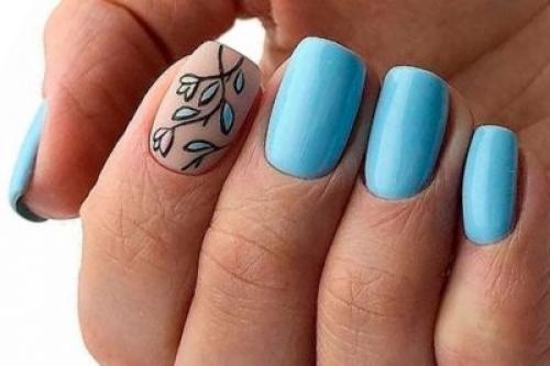 Рисунки для нежного маникюра. 04