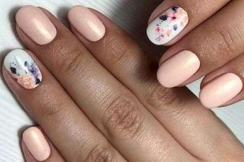 Рисунки для нежного маникюра. 07