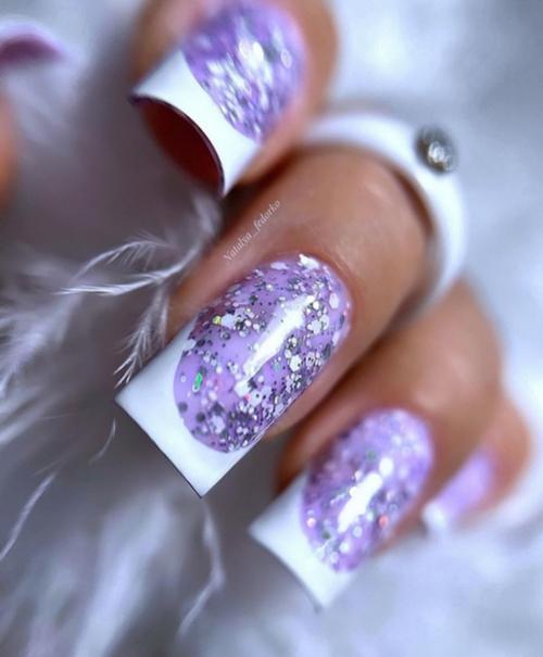 Идеи маникюра на квадратные ногти. 03