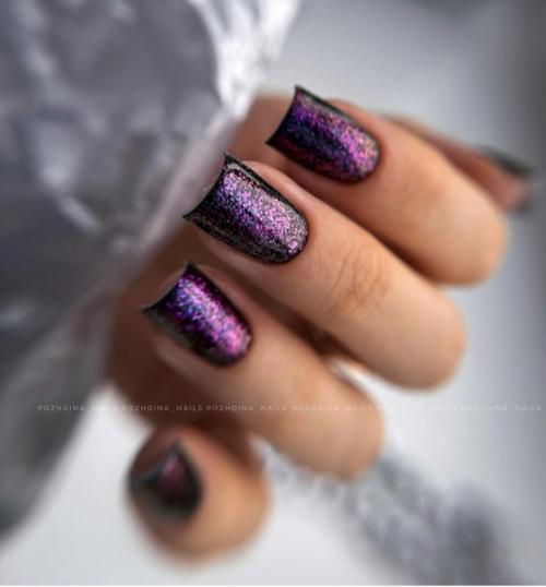 Идеи маникюра на квадратные ногти. 07