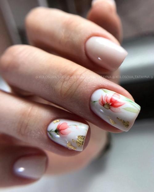 Принесла вам букет весенних цветов, правда в виде дизайнов для ногтей. 05