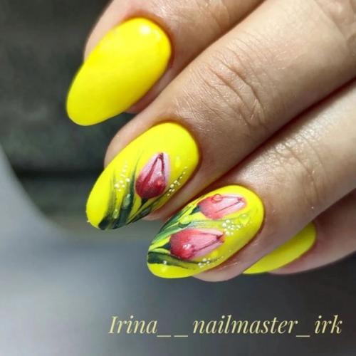 Самые весенние дизайны - это конечно всевозможные цветы. 08