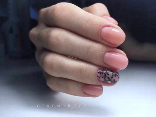 Маникюр классический и покрытие только на натуральных ногтях. 04