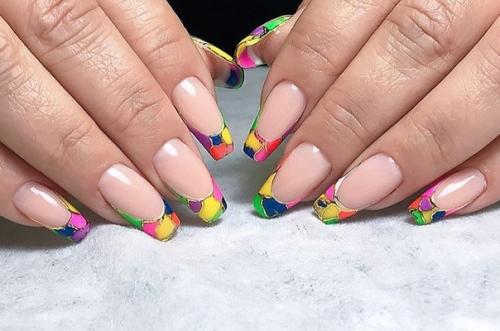 Разноцветный френч. 10. 06