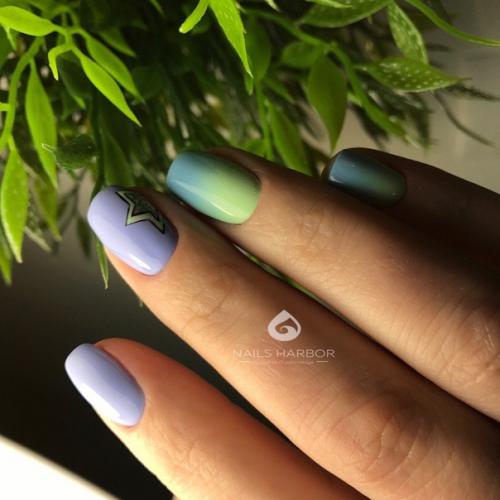 Идеи нежного маникюра с омбре. 07