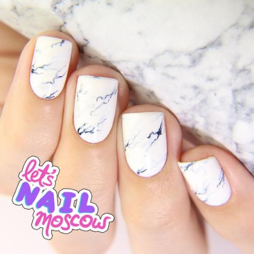 Подборка черно-белых маникюров? 04