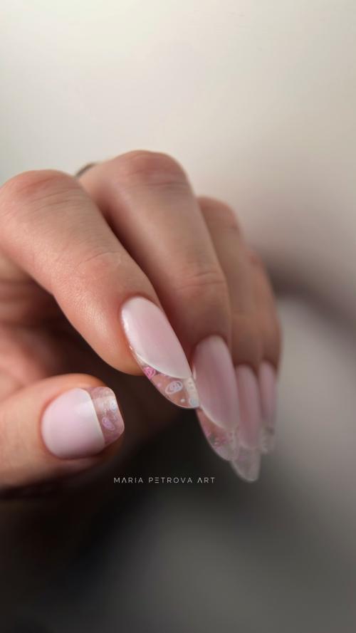 Обратный френч - один из любимых мной видов дизайном. 01