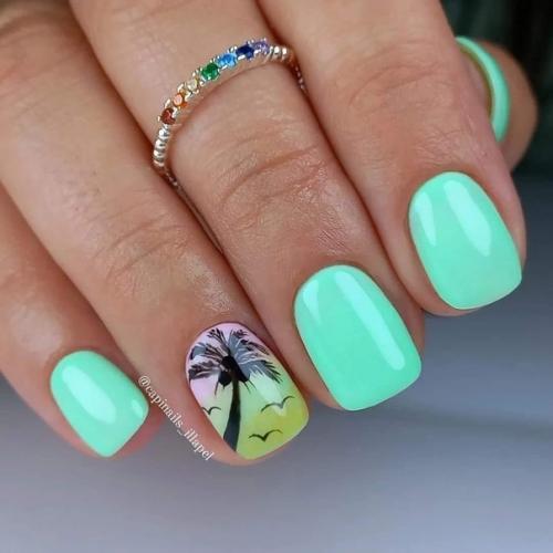 Идеи маникюра на короткие ногти. 08