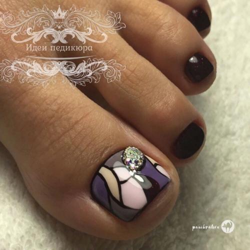 Педикюр с абстракцией. 10. 01