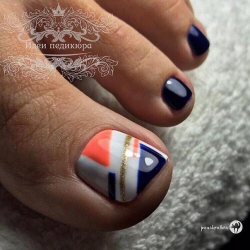 Педикюр с абстракцией. 10. 02