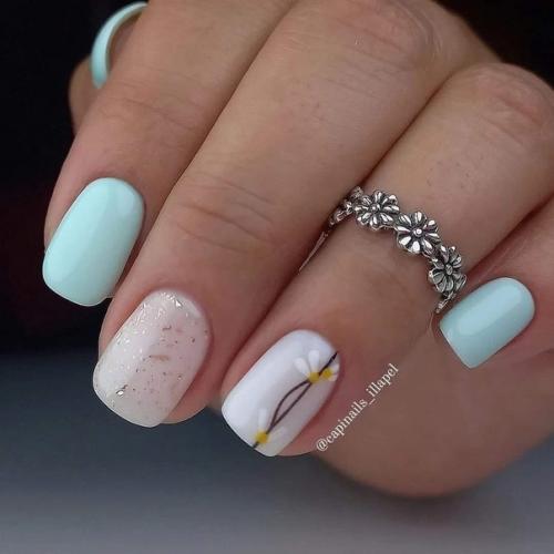 Идеи маникюра на короткие ногти. 09