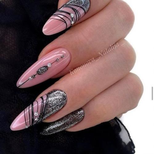 Топ - 10 вариантов Паутинки в Nail - дизайне. 04