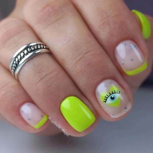 Идеи маникюра на короткие ногти. 07