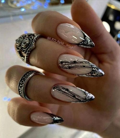 Топ - 10 вариантов Паутинки в Nail - дизайне. 03