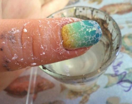 Пошаговый урок маникюра Морская Пена: 07