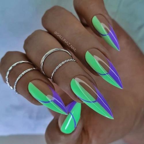 Идеи маникюра на длинные ногти. 09