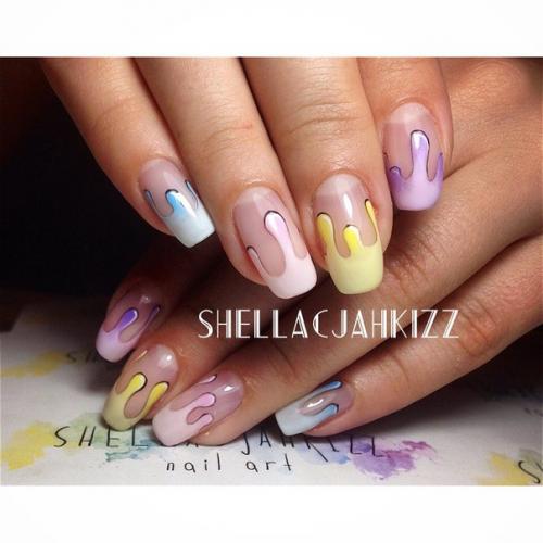 Хочу поделиться ещё одним дизайном в стиле не Видно как Отрастет) ps капельки градиентные, если присмотреться. 02