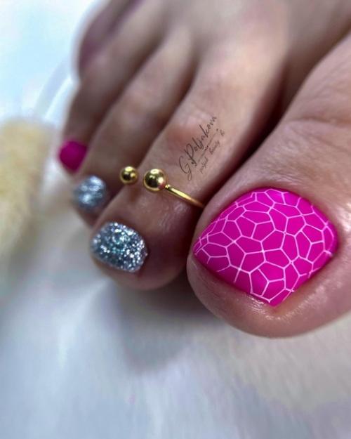 Дизайн педикюра летом. 08