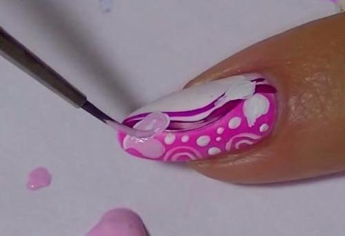 Маникюр с акриловыми сердечками (пошаговый урок). 03