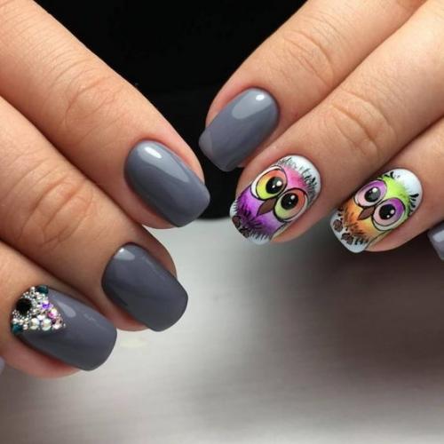 Стильные рисунки на ногтях. 02