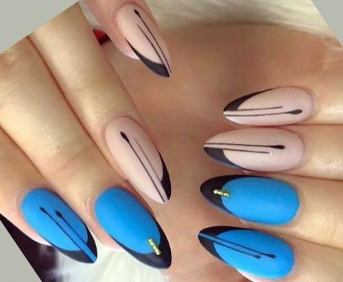 10 ярких идей маникюра для ногтей разной формы. 09