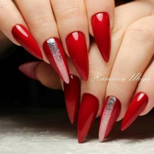 Подборка Идей маникюра в красном цвете. 07