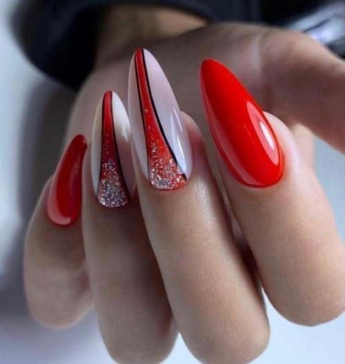 Подборка Идей маникюра в красном цвете. 01