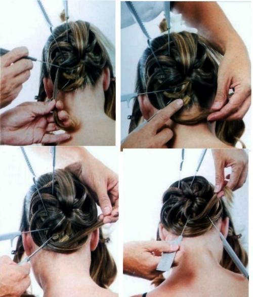 Эффектная праздничная прическа. 02