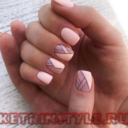 Идеи маникюра с геометрией. 06
