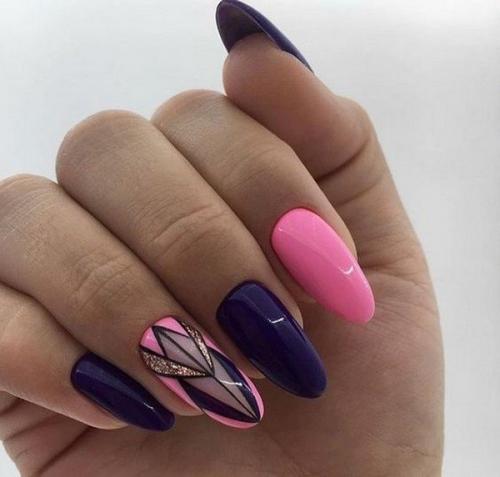 Идеи маникюра с геометрией. 02